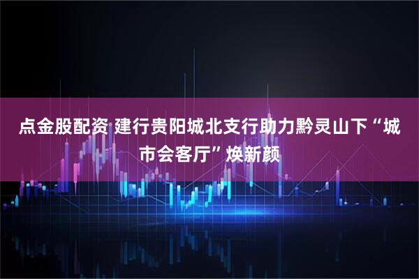 点金股配资 建行贵阳城北支行助力黔灵山下“城市会客厅”焕新颜